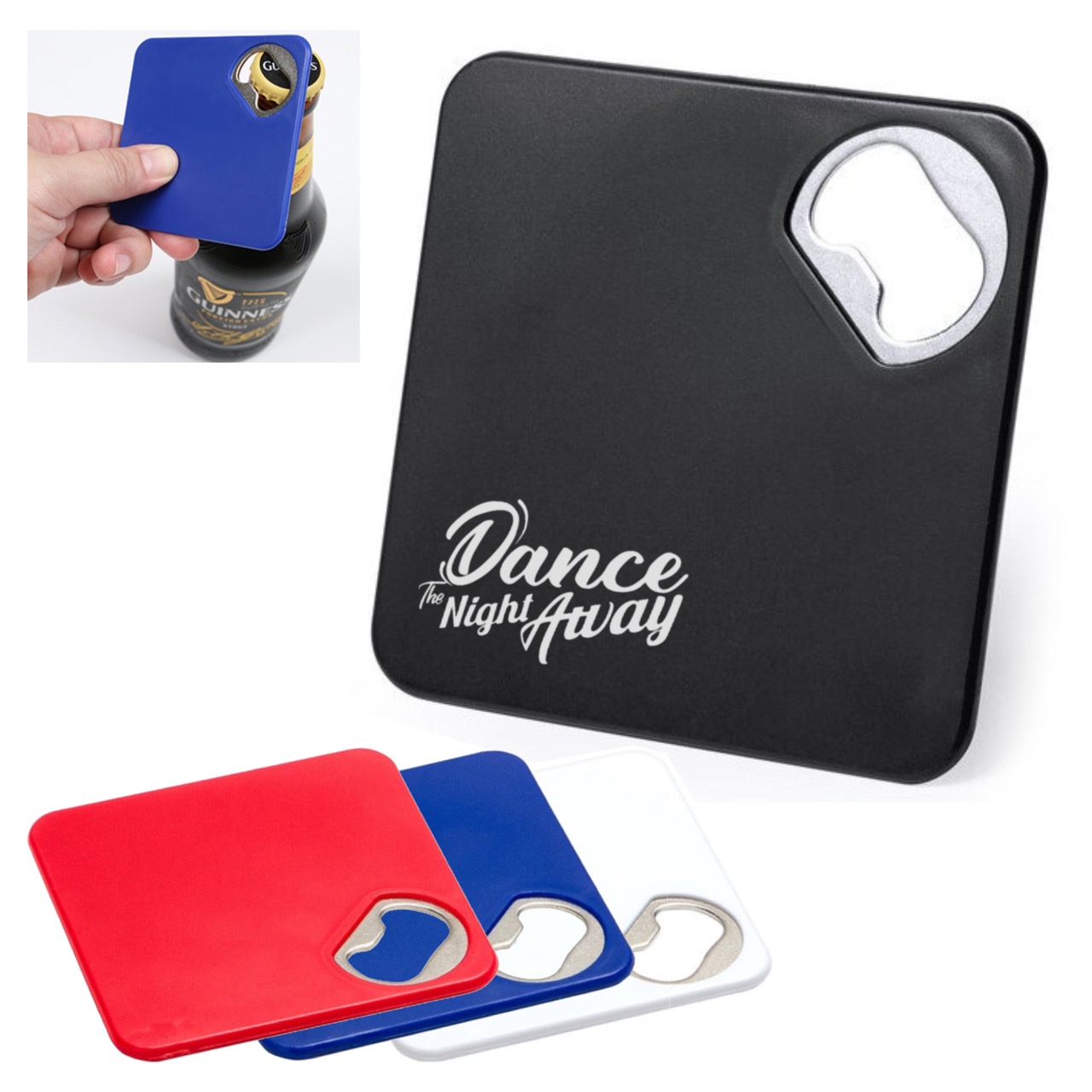 Coaster with Bottle Opener