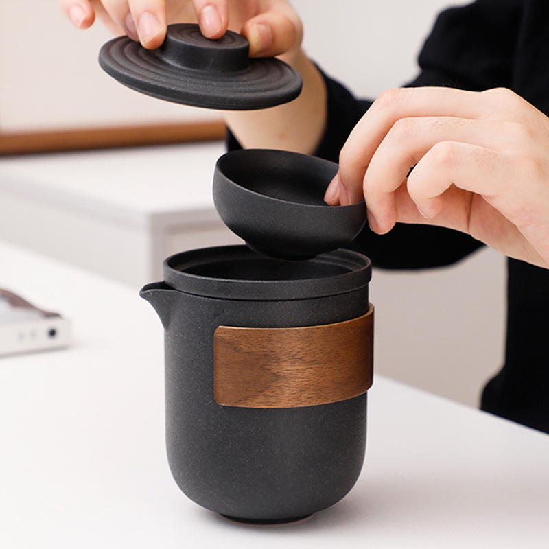 Portable Ceramic Tea Pot Set