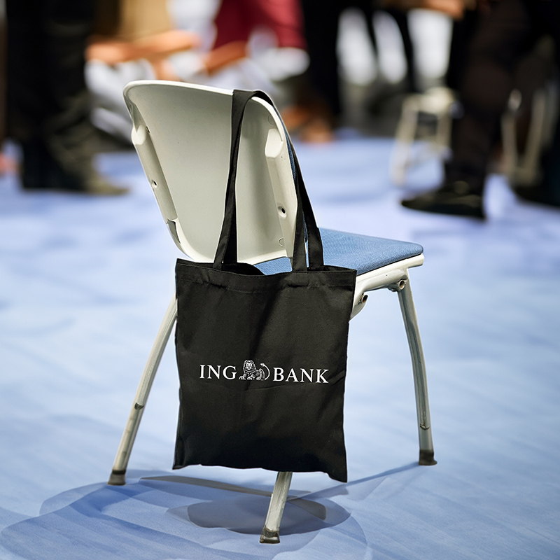 BrandHK Express Black 12 oz Cotton Tote Bag