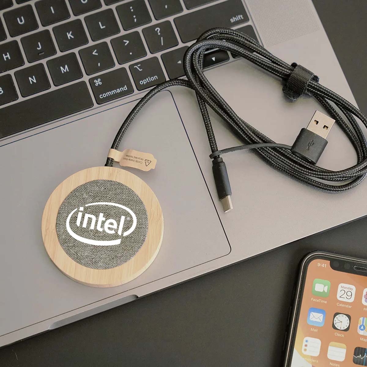 EcoPower Bamboo Wireless Charger
