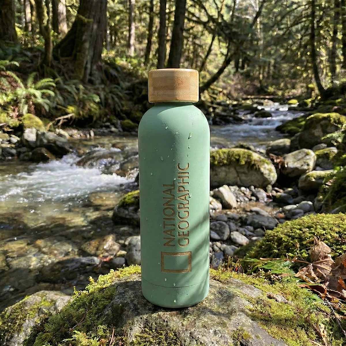 Blair Bamboo Lid Stainless Bottle