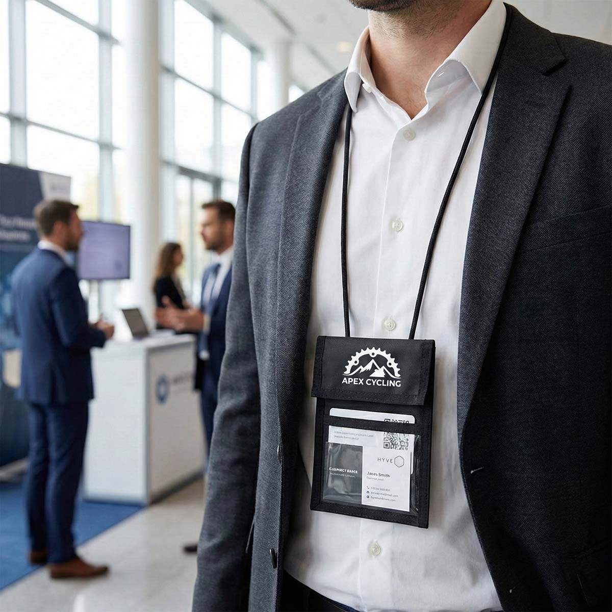 Nylon Neck Wallet Badge Holder