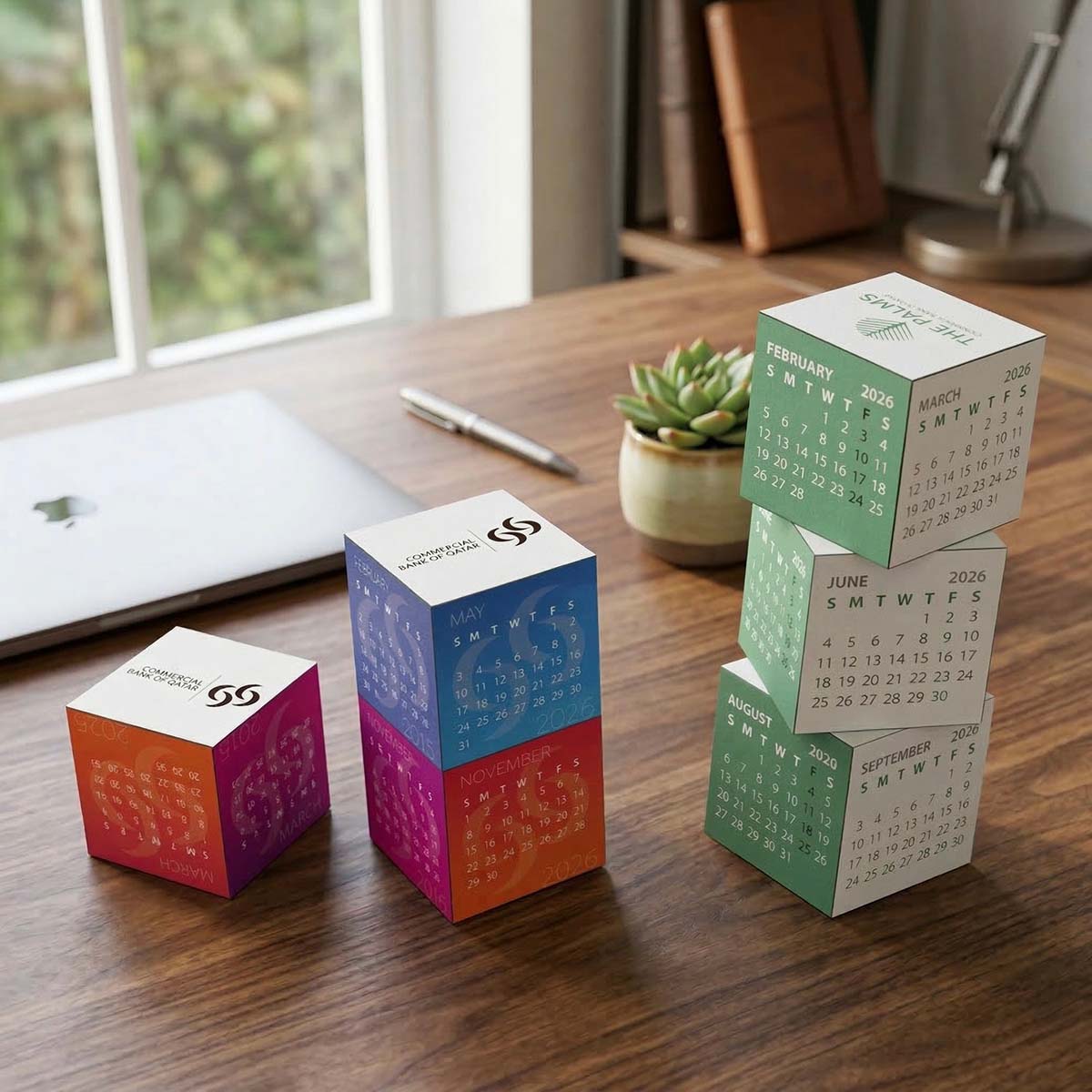 360度方形磁日曆