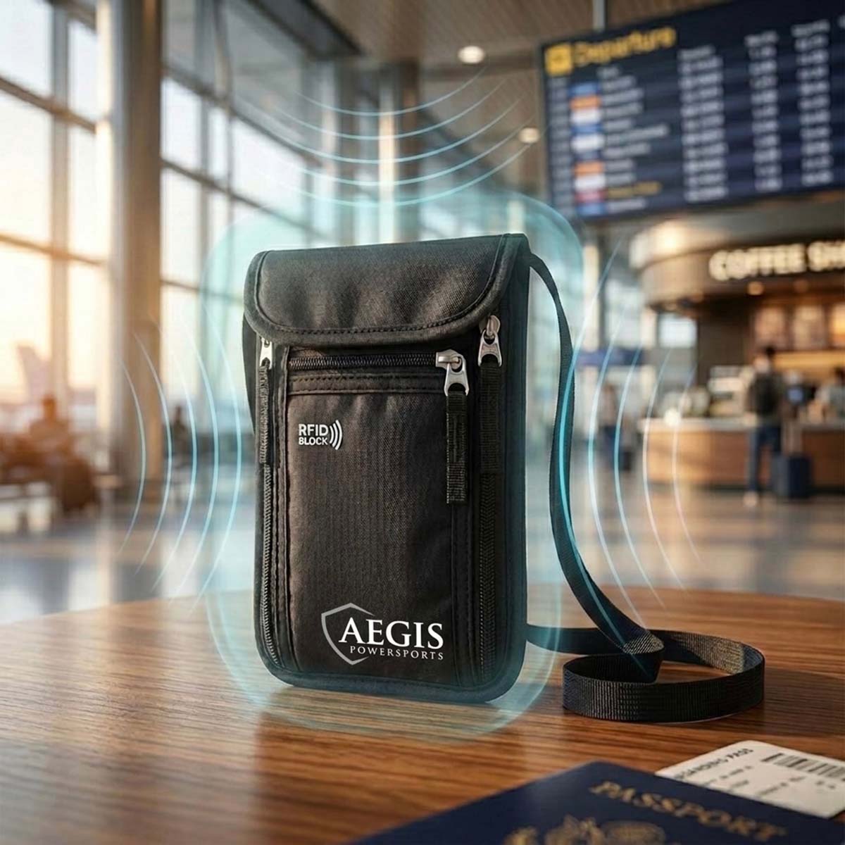 Travel Pouch with RFID Blocking