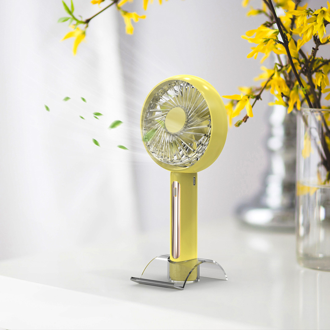 F22 Handheld Fan with Phone Stand