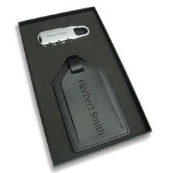 Luggage tag and lock