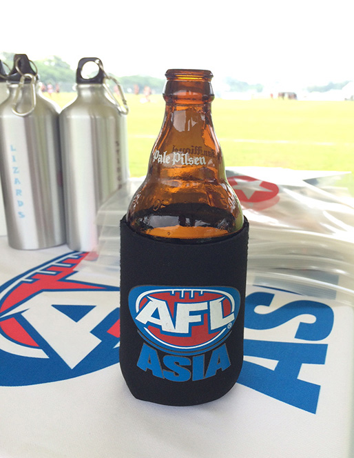 Our can coolers in action at AFL Asia in Manilla!