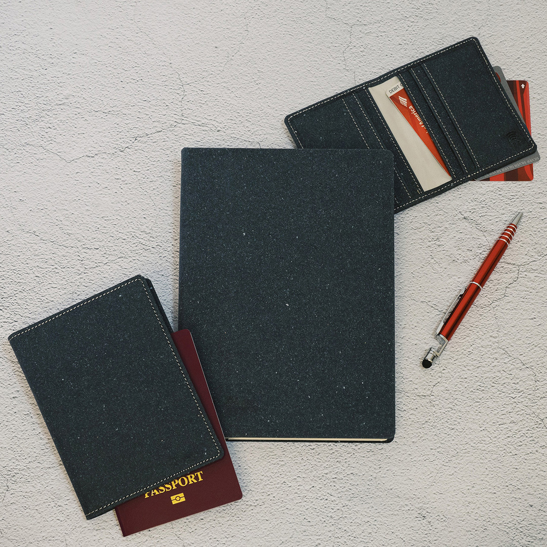 Horizon Recycled Leather A5 Notebook