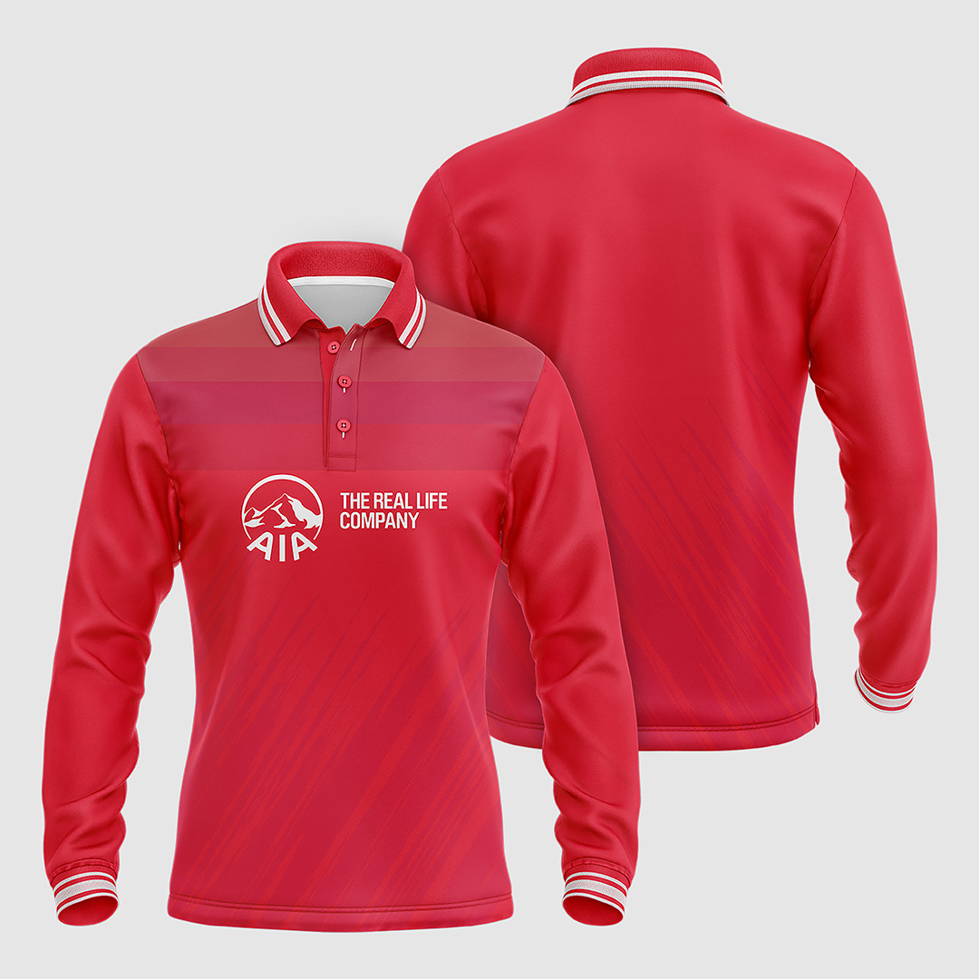 Dry-Fit Long Sleeve Polo Shirt