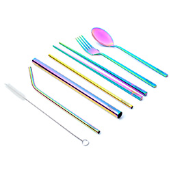 Stainless Steel Cutlery Set (black/ rainbow)